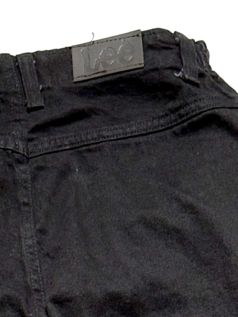Lee Womens Relaxed Fit Jeans 12 Black Taper Leg Stretch Waist New With Tags
